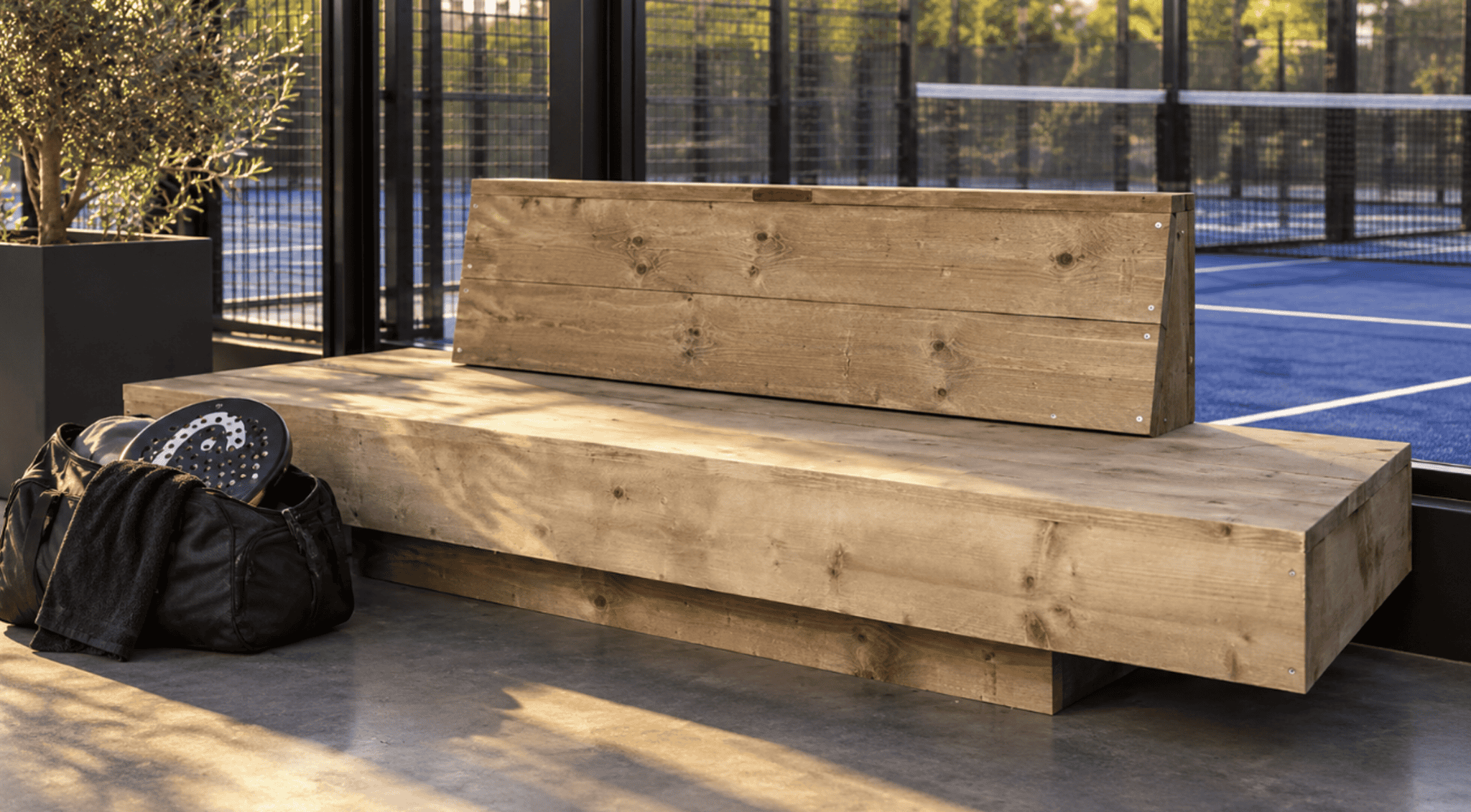 Steigerhouten Padel bank Joris (Steigerhouten zitmeubelen online bestellen) Steigerhouten Padel bank Joris (Steigerhouten zitmeubelen online bestellen)