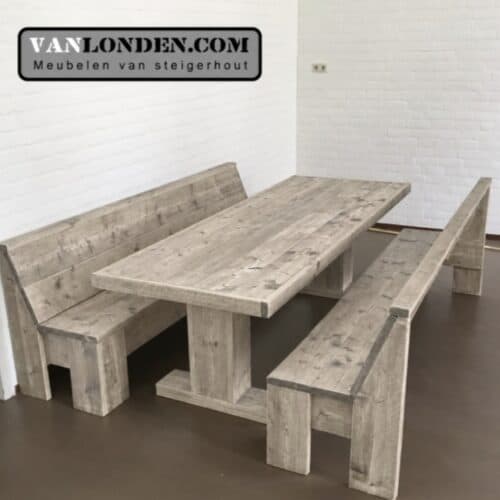 Steigerhouten tafel Tonny (Steigerhouten tafels) Steigerhouten tafel Tonny (Steigerhouten tafels)
